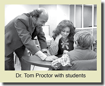 Dr. Tom Proctor with students