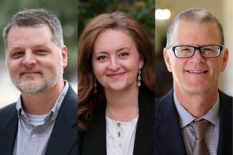L-R: Dr. Erik Carter, Dr. Sara Mire, Dr. Terrill Saxon